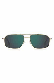 BOSS 58mm Aviator Sunglasses