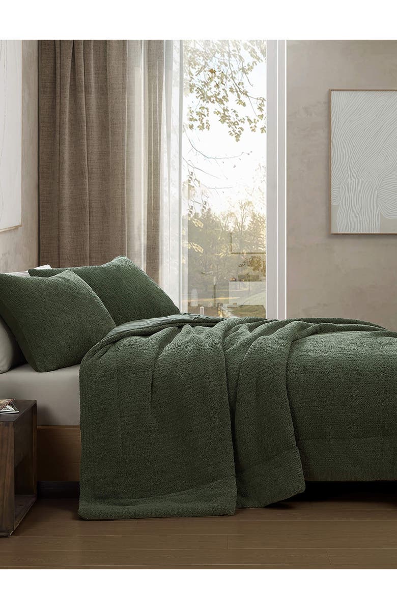 Sunday Citizen Snug Set of 2 Pillow Shams, Alternate, color, Moss