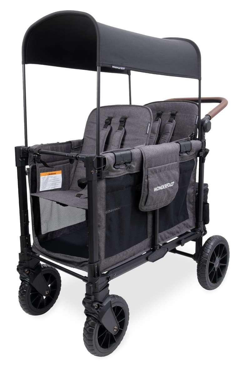 W2 Luxe Pro 2-Passenger Multifunctional Stroller Wagon, Alternate, color, GRAY