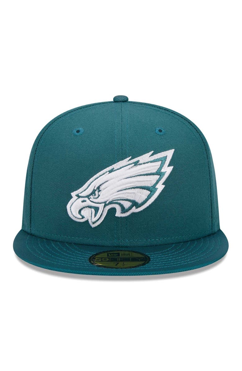 New Era Men's New Era Midnight Green Philadelphia Eagles Active Ballistic 59FIFTY Fitted Hat, Alternate, color, 