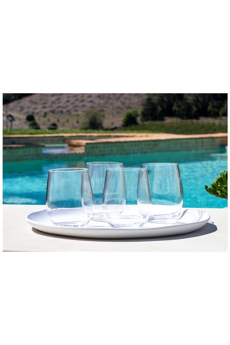 Tritan Montana Set of 8 Stemless Wineglasses, Alternate, color, CLEAR