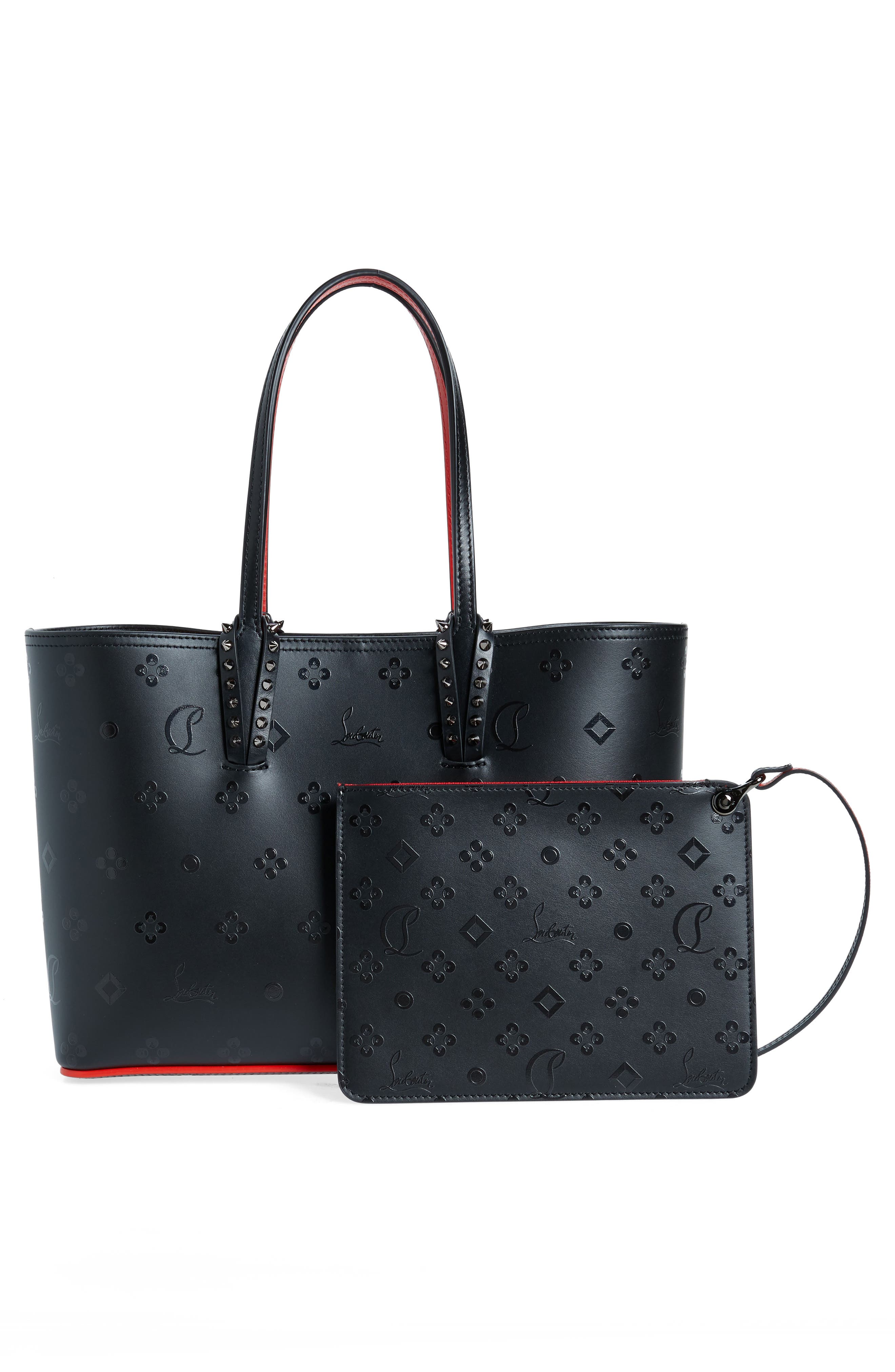 Christian Louboutin Small Cabata Loubinthesky Leather Tote, Alternate, color, 