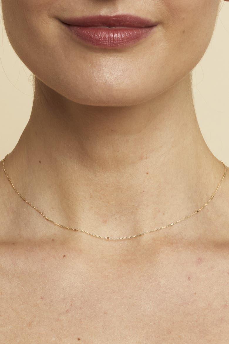 14K Gold Grace Chain Necklace, Alternate, color, White Gold