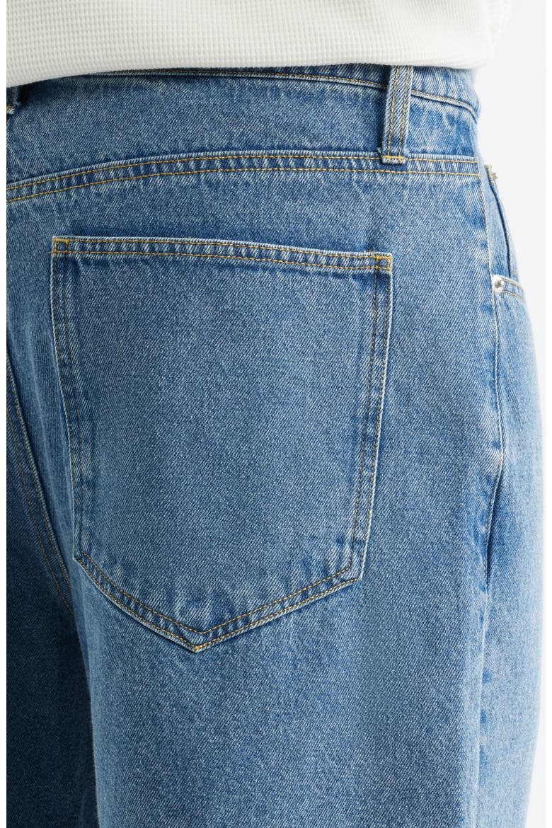 Baggy Denim Shorts, Alternate, color, BLUE MID WASH