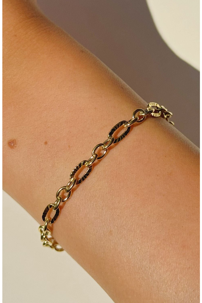 Aurora Link Bracelet, Alternate, color, Gold