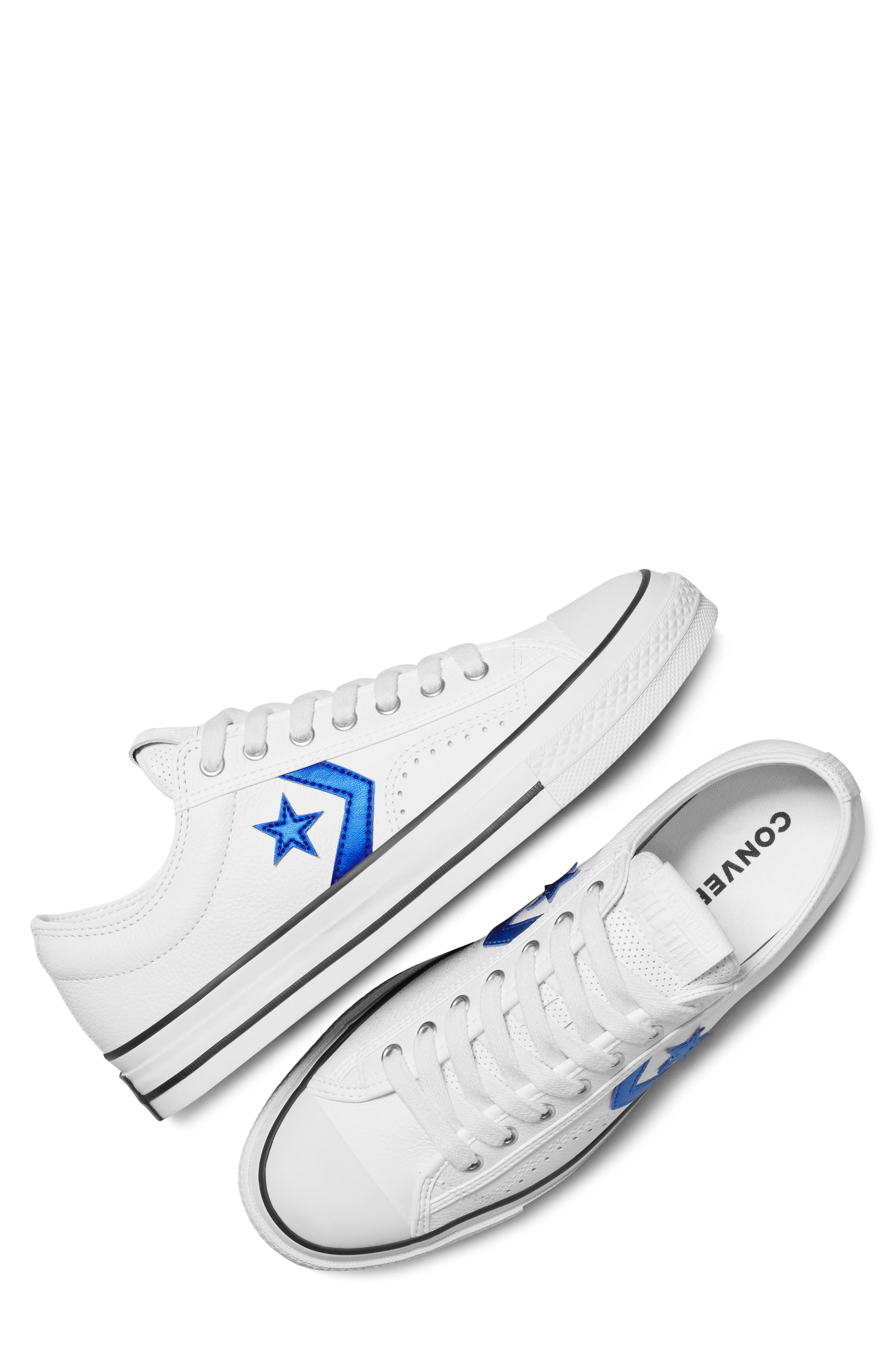 Converse Star Player 76 Oxford Sneaker, Alternate, color, Vintage White/ Blue