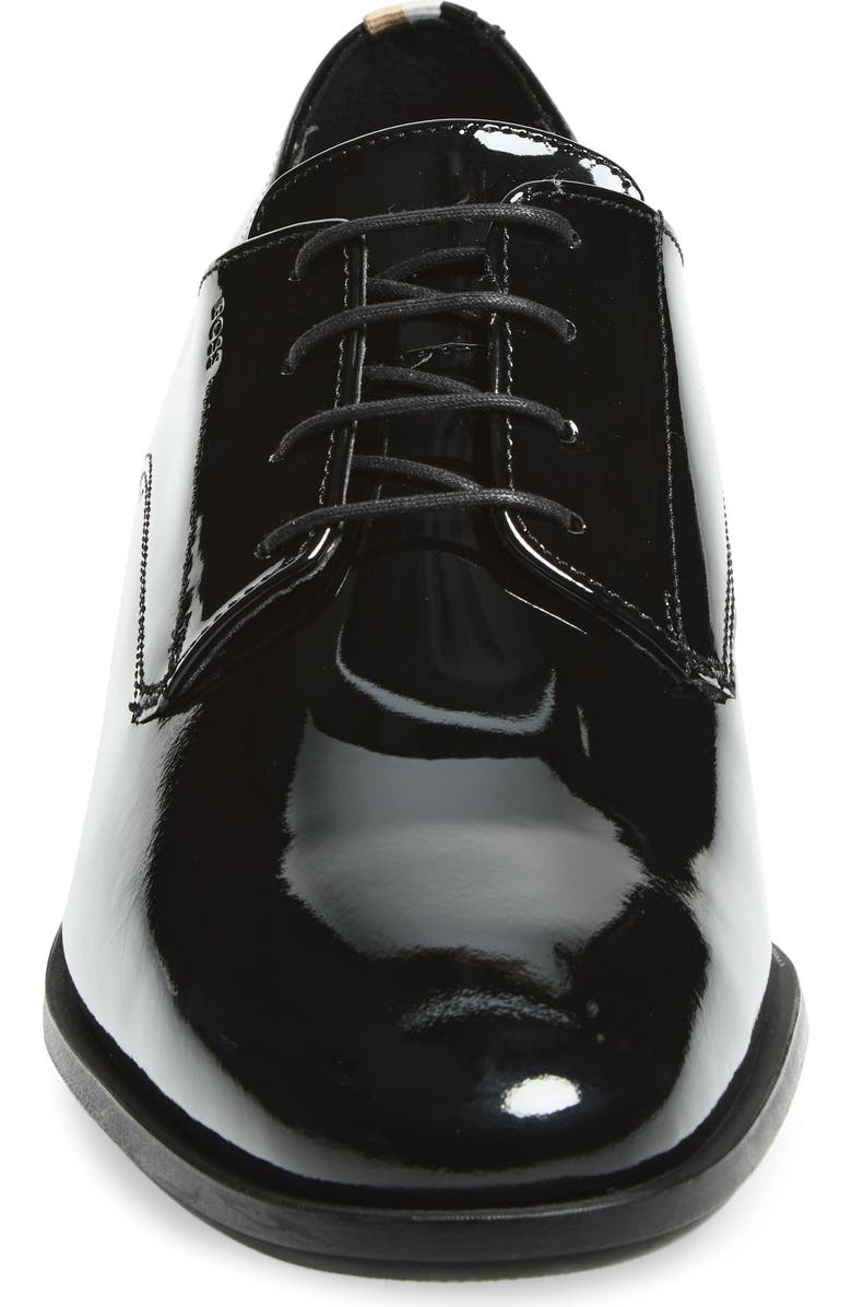 BOSS Colby Patent Derby, Alternate, color, Black