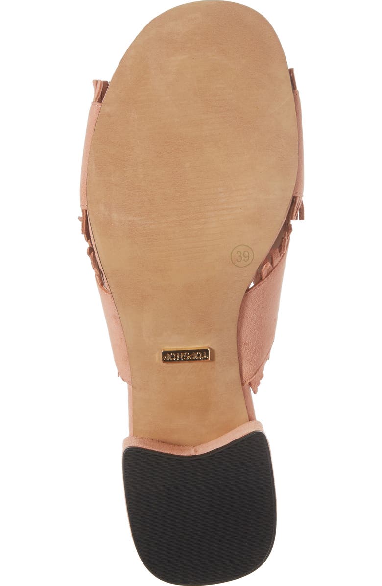 Topshop Nancy Fringe Sandal, Alternate, color,