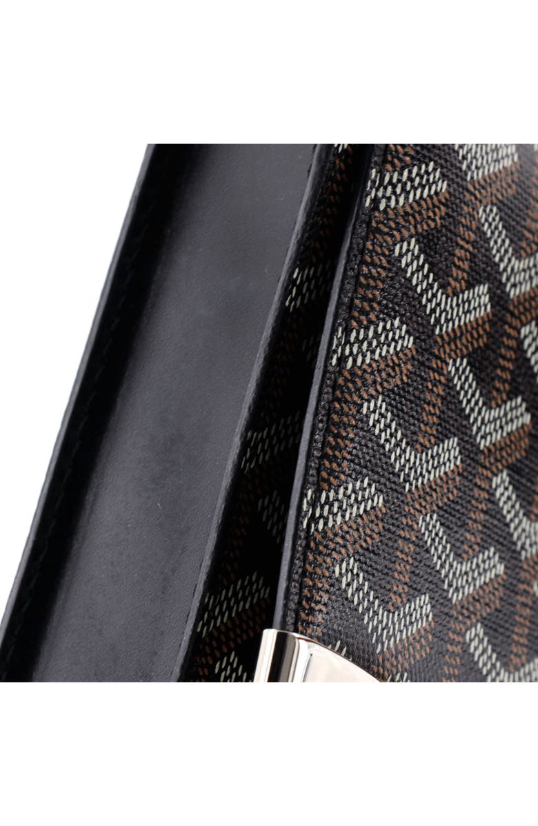 Pre-Owned Goyard Monte Carlo Clutch with Strap Coated Canvas PM, Alternate, color, Black