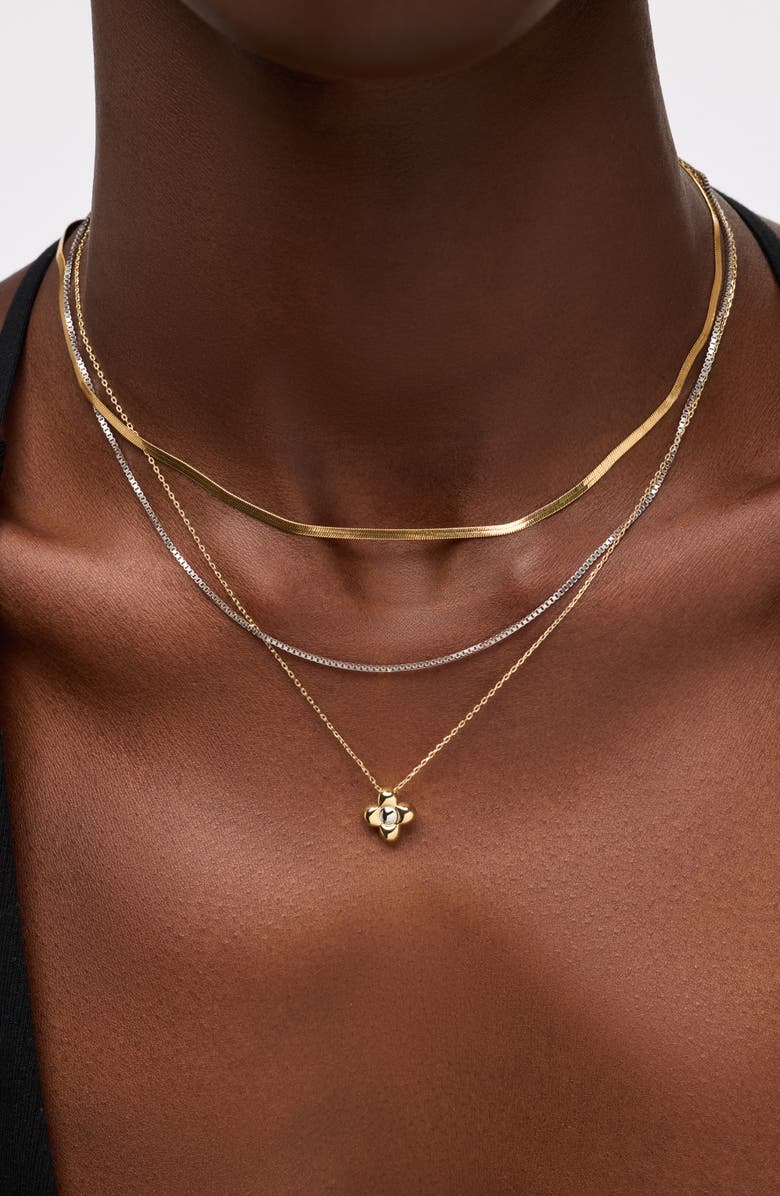 Ana Luisa Liora Mini Pendant Necklace, Alternate, color, Gold / Silver