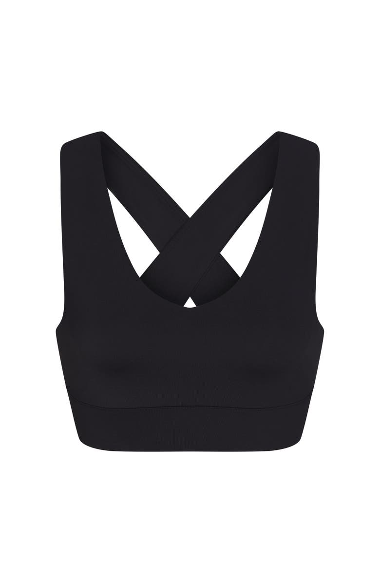 PB5star X-Over Back Sports Bra, Main, color, Black
