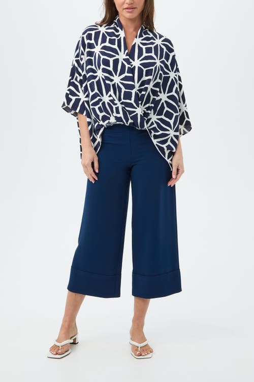 Trina Turk Concourse Draped Top In Multi