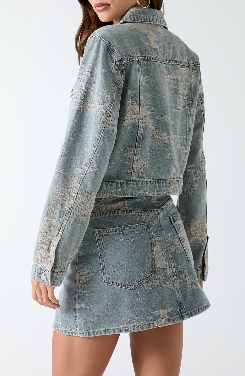GUESS Billie Denim Jacket, Alternate, color, Light Wash