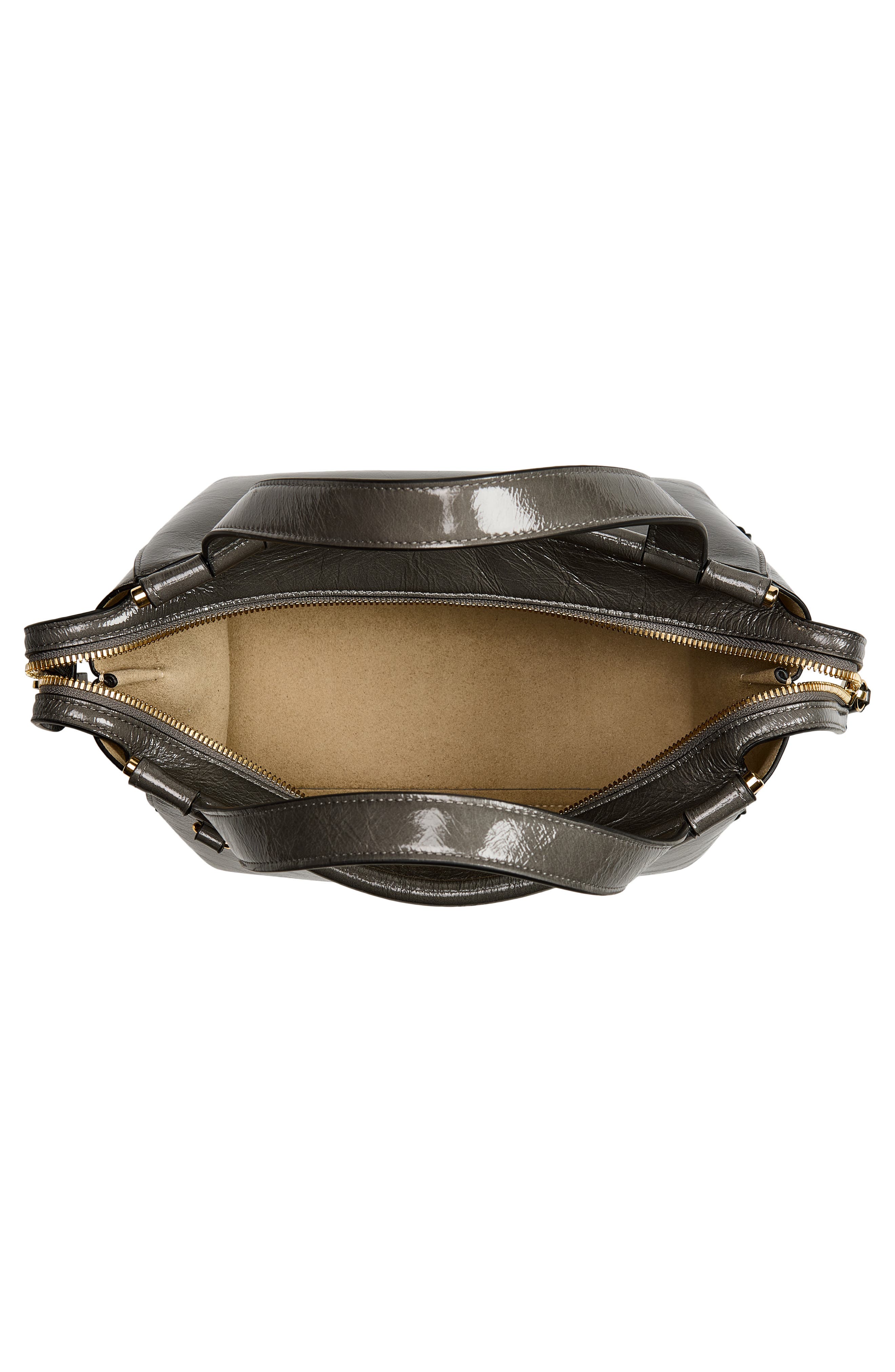 Ida Leather Top Handle Bag, Alternate, color, CONCRETE GLAZE