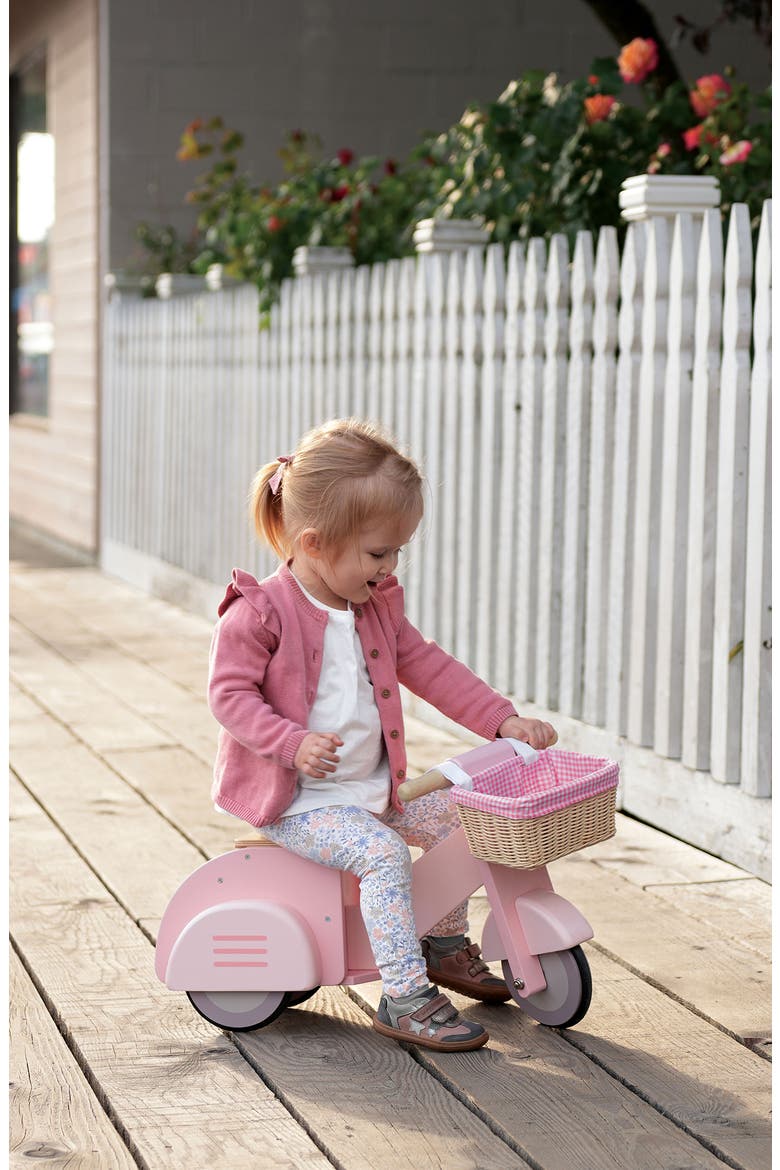 Scooter with Basket, Alternate, color, PINK MULTI