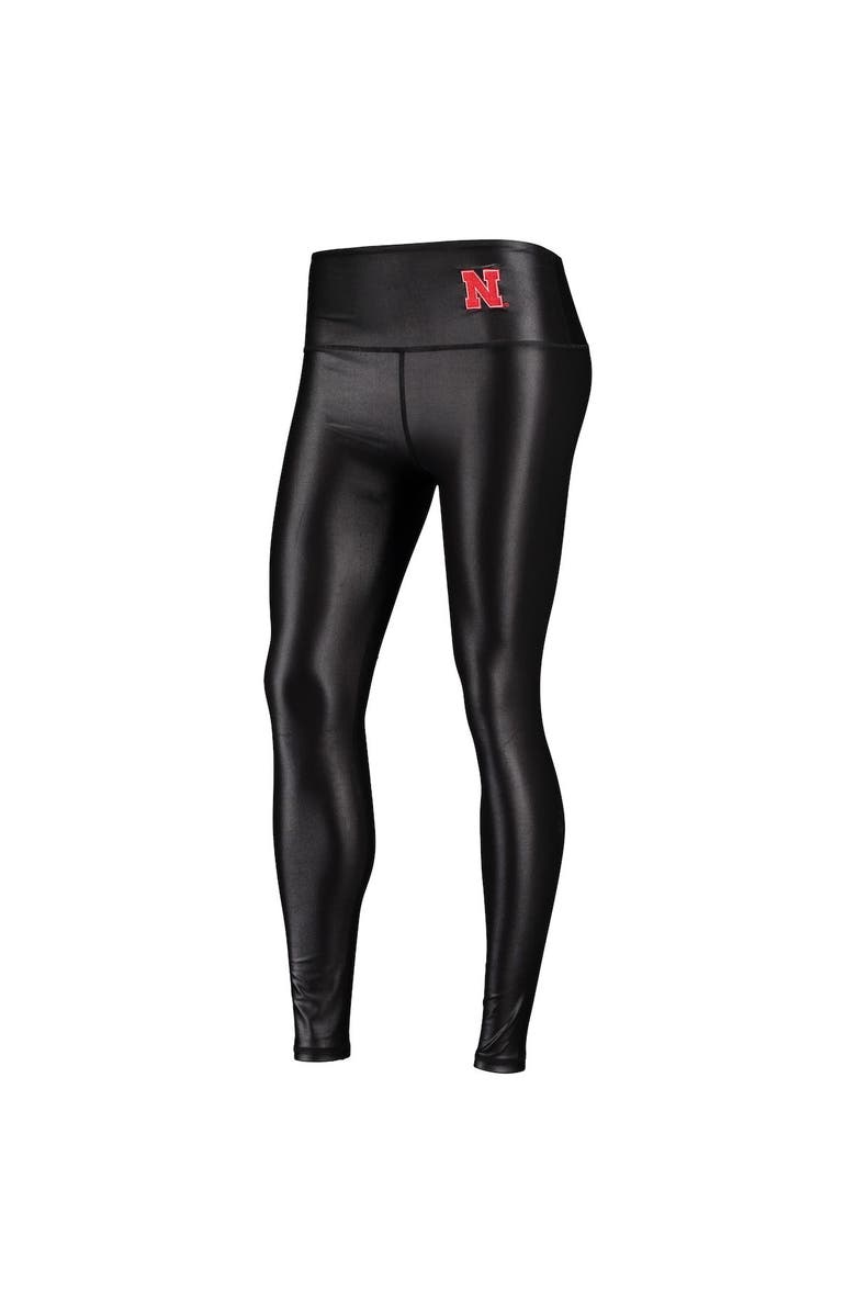 ZOOZATZ Women's ZooZatz Black Nebraska Huskers Shine Liquid Leggings, Alternate, color, 