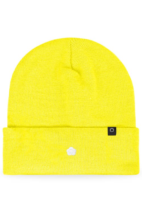 Dalix Lil Flower Beanie Cap In Yellow