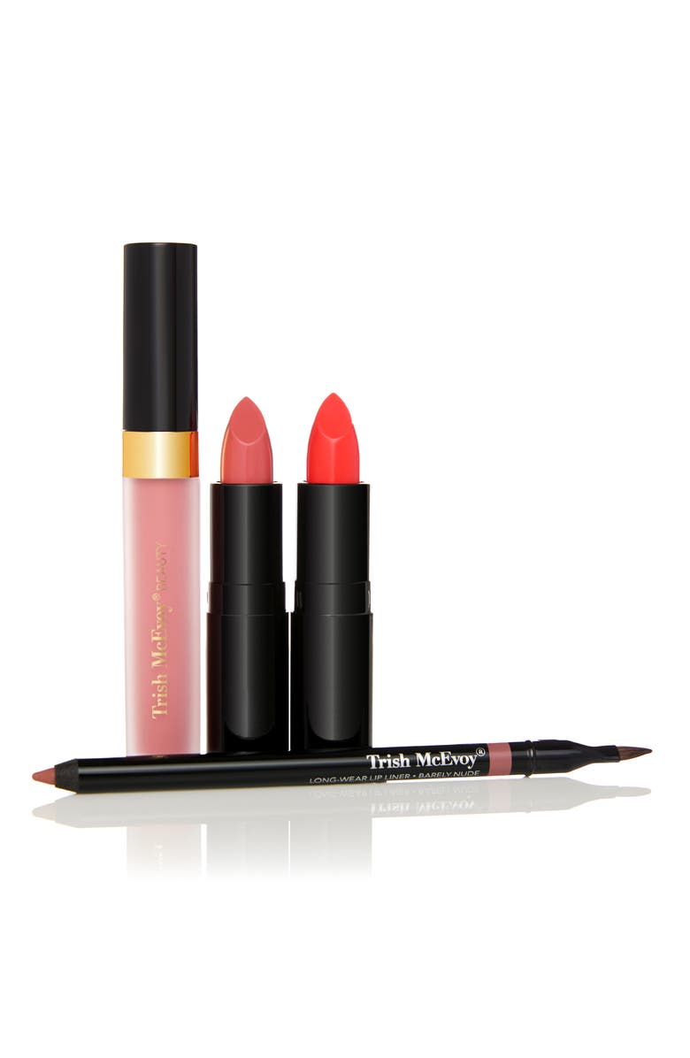 Trish McEvoy Gorgeous Lip Quad $131 Value, Main, color, Pink