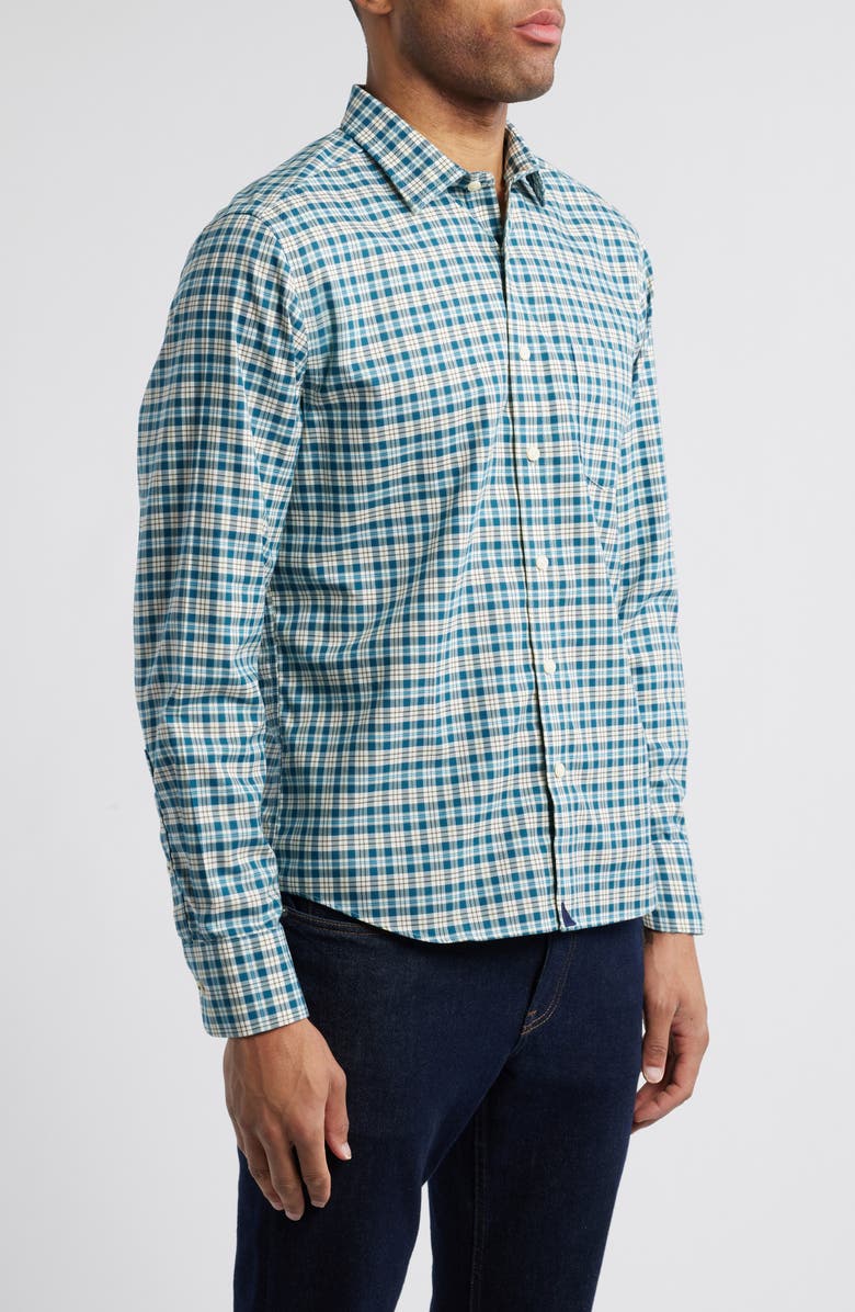 UNTUCKit Elrond Plaid Wrinkle Free Cotton Twill Button-Up Shirt, Alternate, color, 