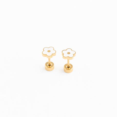 Petite Flower Stud Earrings