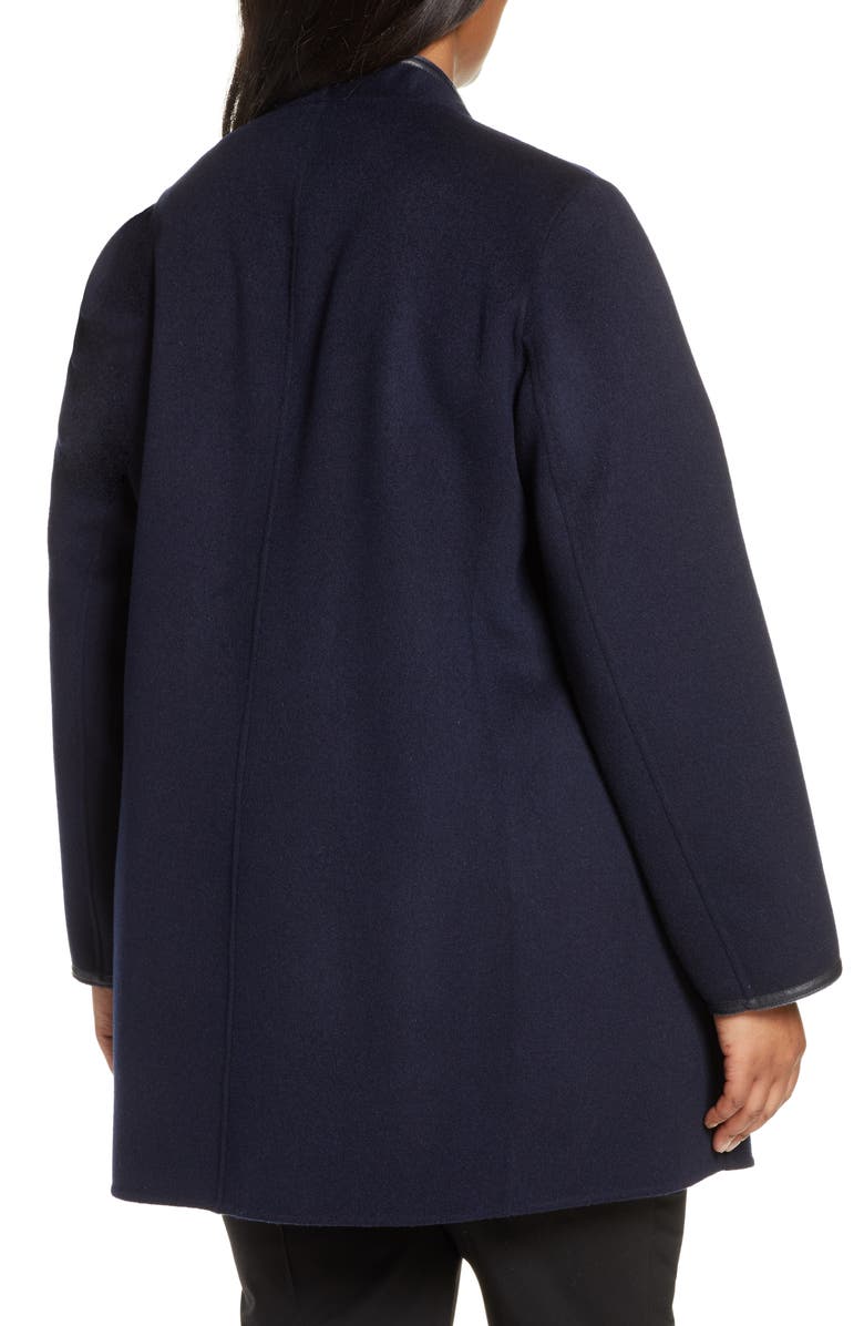 Lafayette 148 New York Valasca Reversible Wool & Cashmere Jacket, Alternate, color, Marine Blue/ Denim