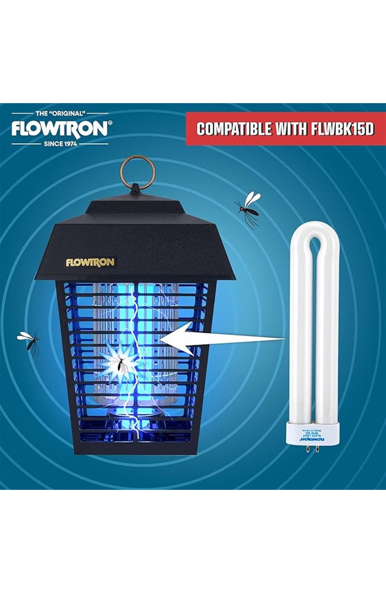 Flowtron BF 35 Replacement UV Bulb (2 Pack) Compatible with BK 15D Bug Zapper for Insect Control, Alternate, color,
