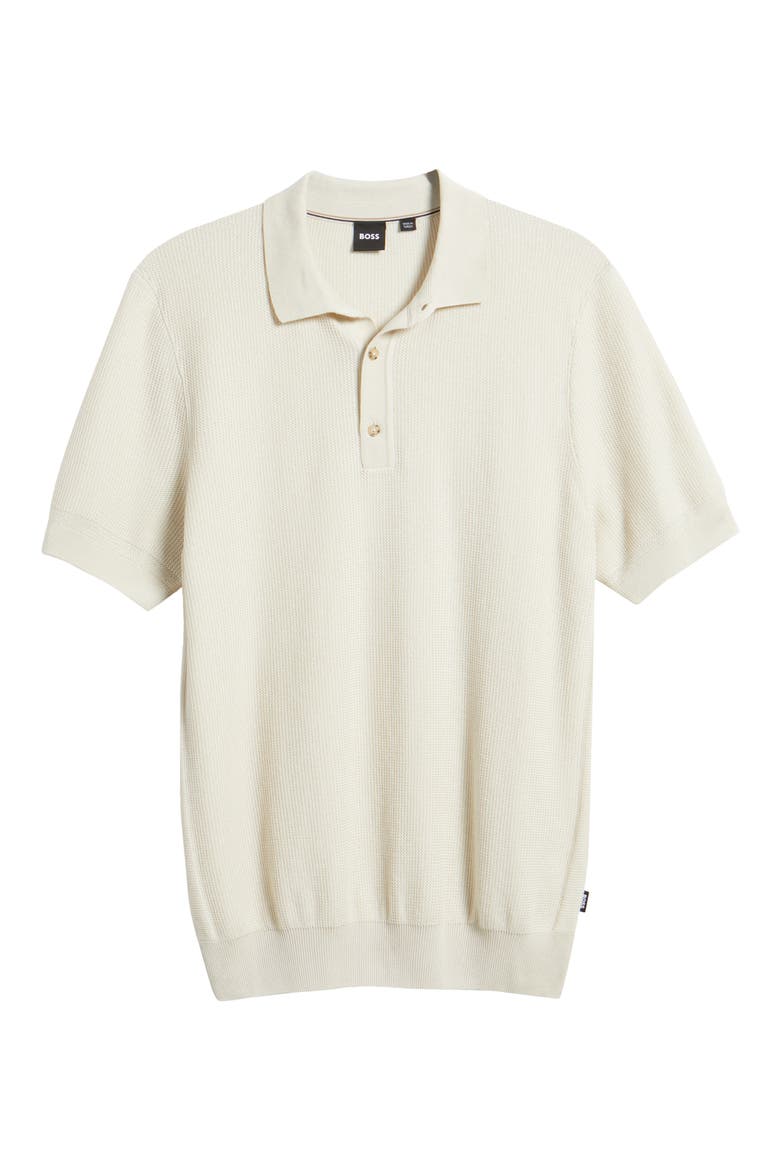 Daremo Cotton Blend Polo Sweater, Alternate, color, OPEN WHITE