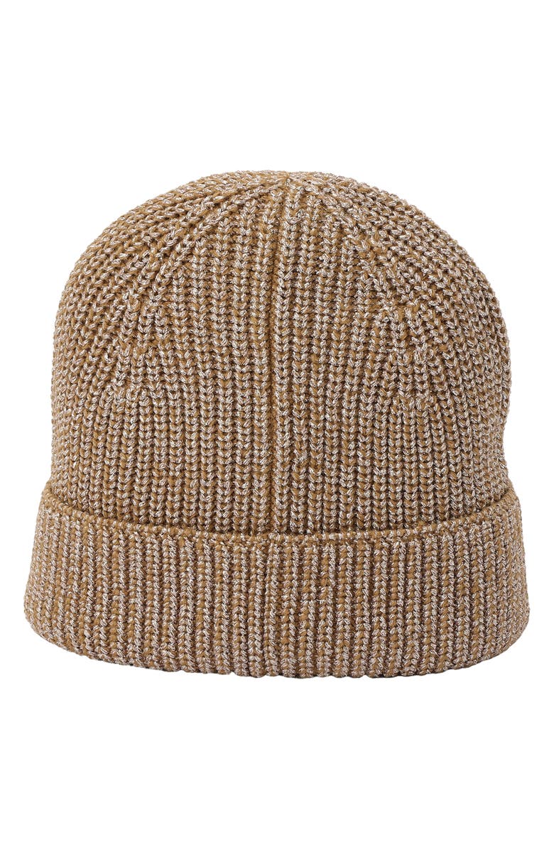 Kurt Geiger London Micro Bow Cuff Beanie, Alternate, color, Camel