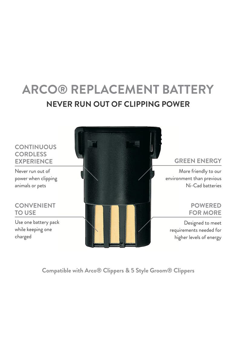 Arco pet clipper replacement nimh battery, Alternate, color, Black