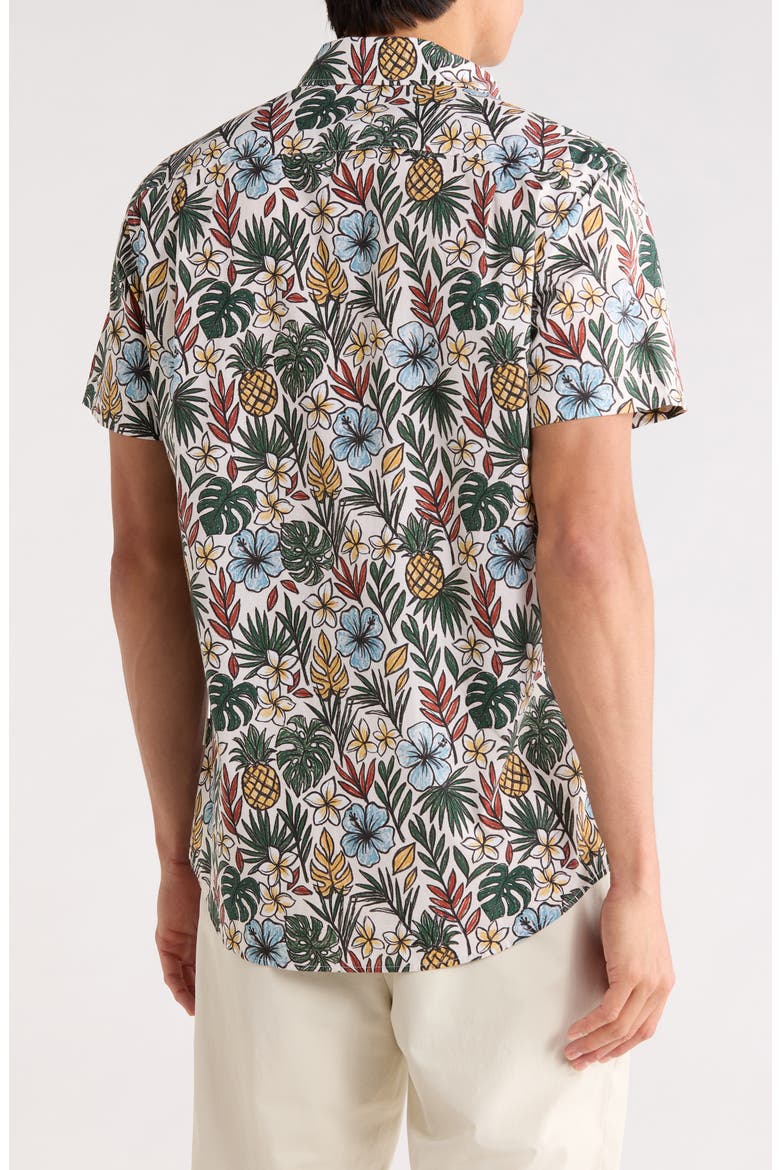 Yelverton Sports Fit Button-Up Shirt, Alternate, color, MOSS
