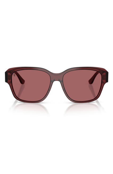 57mm Polarized Square Sunglasses