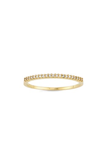 Fuzion Creations Pavé Diamond Band Ring In Yellow