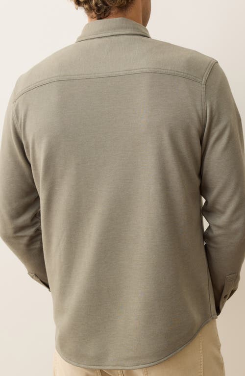 Marine Layer Pacifica Stretch Twill Overshirt In Green