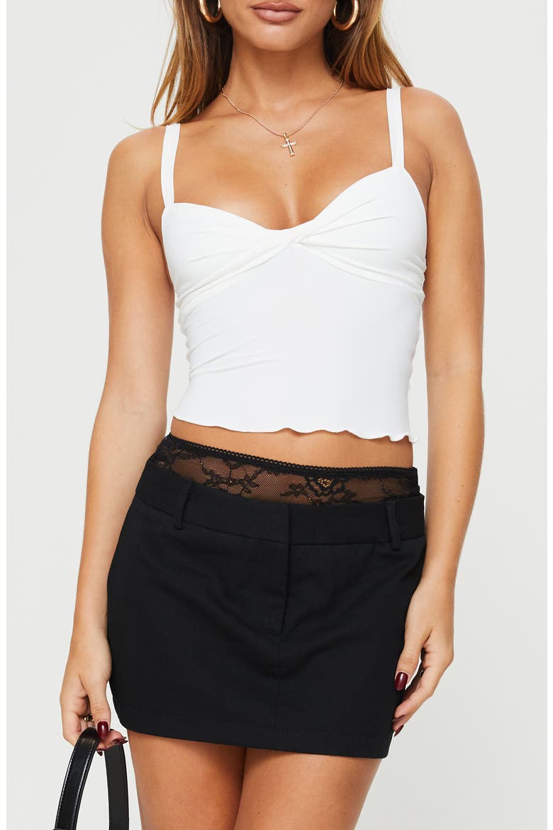 Greyer Twist Bust Camisole, Main, color, WHITE