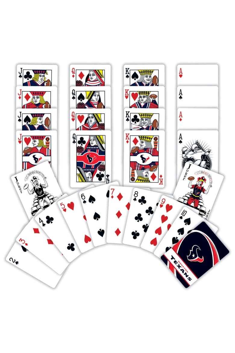 Houston Texans Playing Cards, Alternate, color, Multicolor