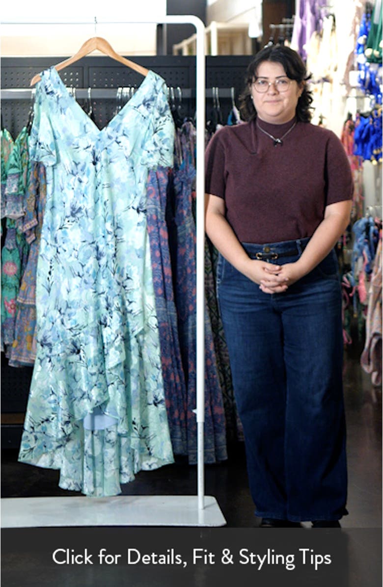 Floral High-Low Chiffon Gown, sales video thumbnail