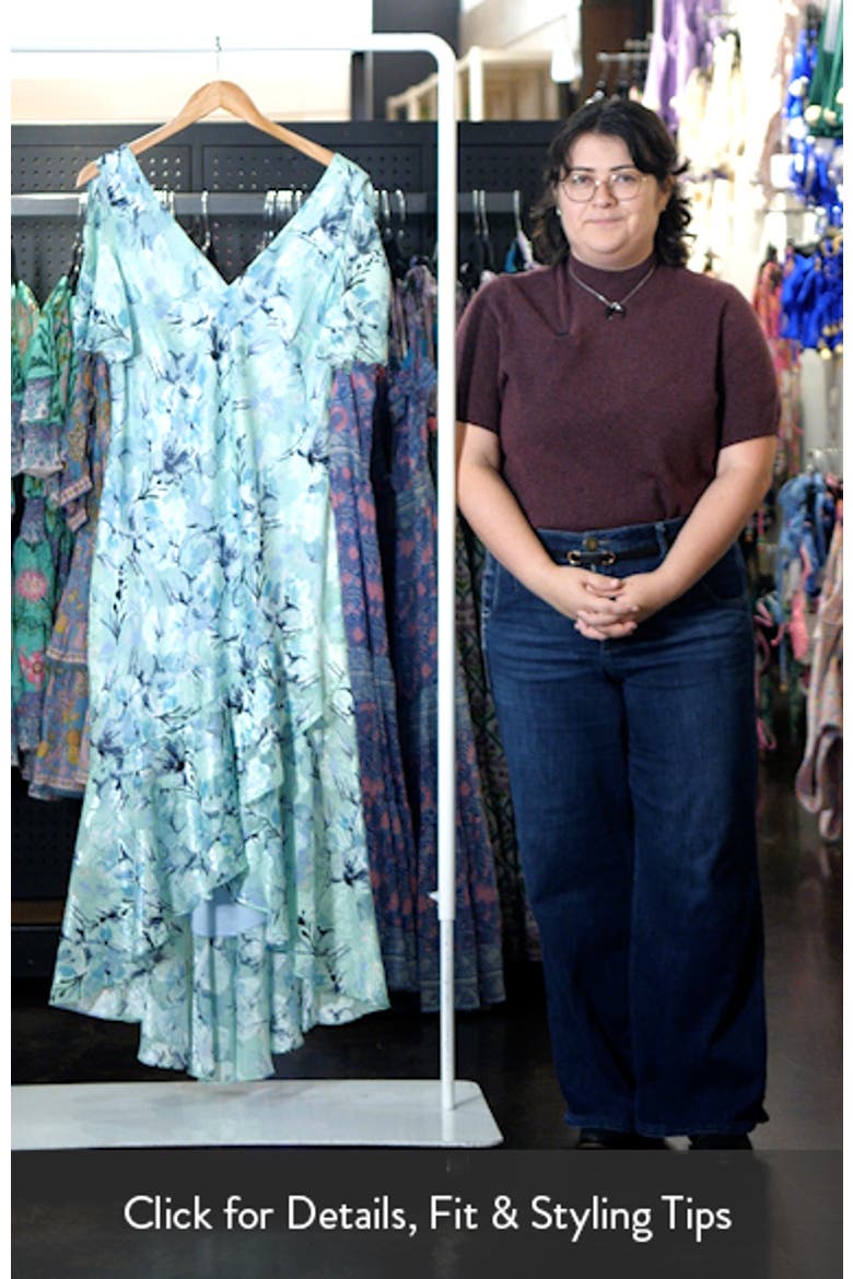 Floral High-Low Chiffon Gown video