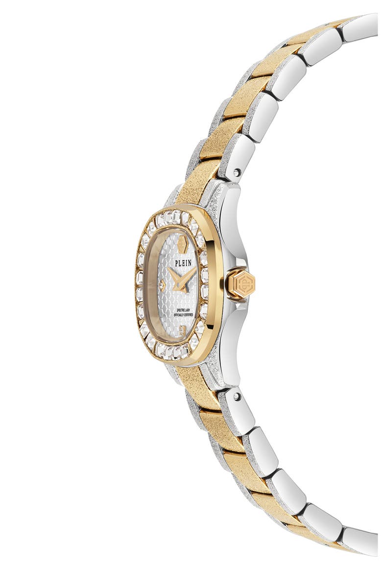 $pectre Crystal Bezel Two-Tone Bracelet Watch, 23mm, Alternate, color, TWO TONE