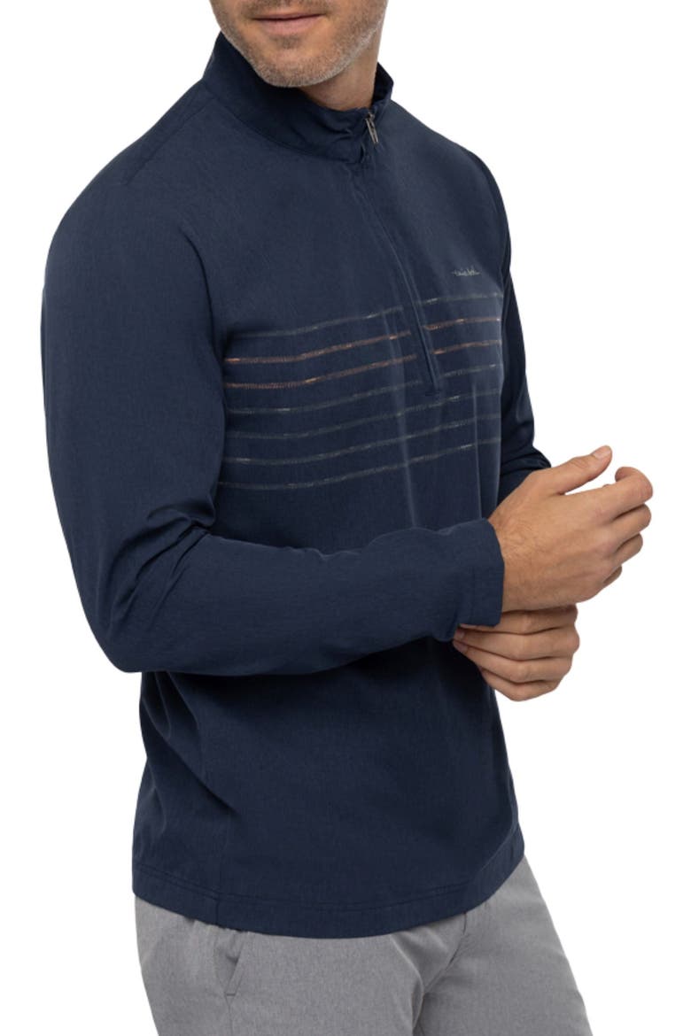 Some Beach Stretch Half Zip Pullover, Alternate, color, DRESS BLUES