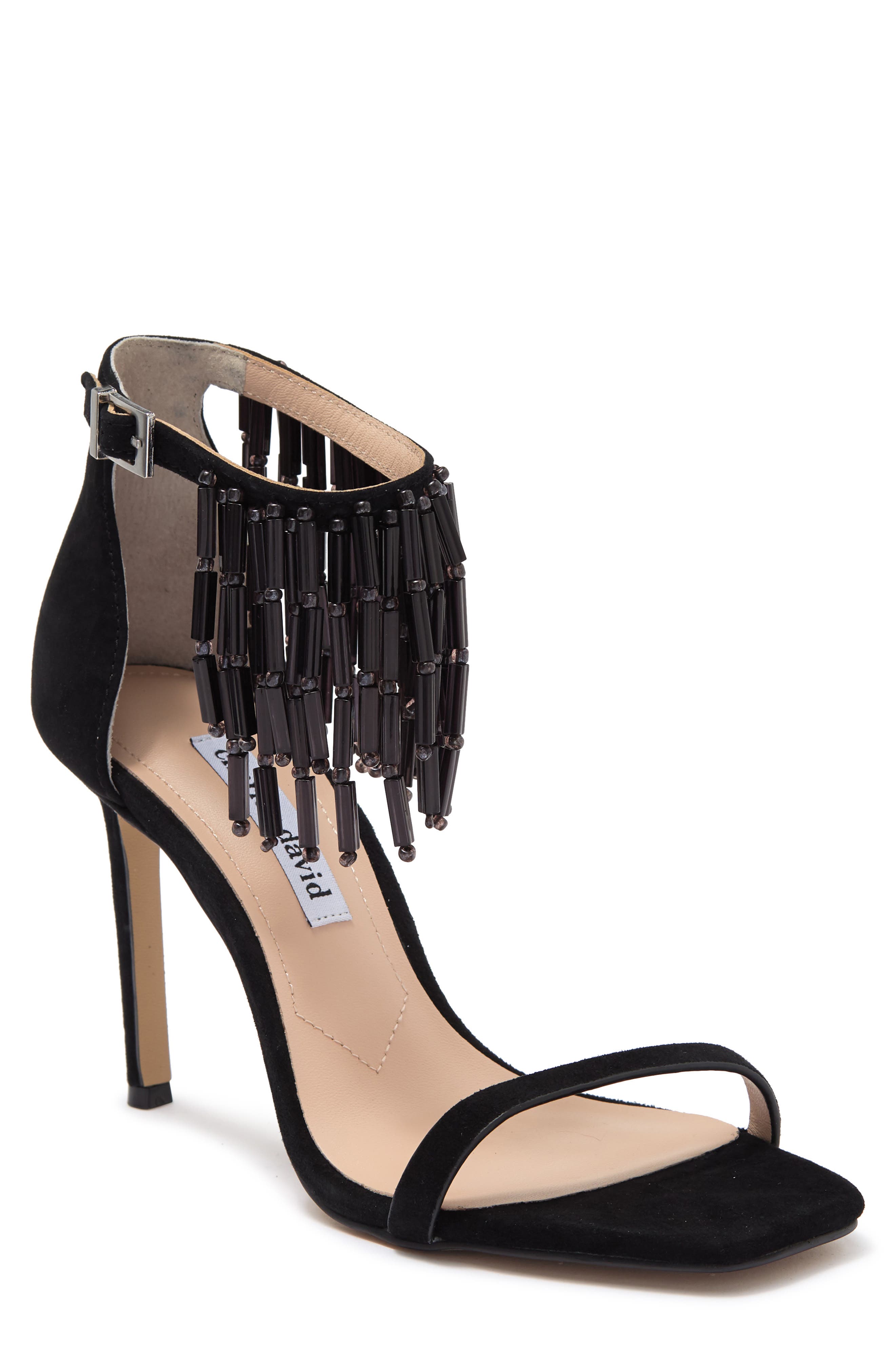 Charles David Enrich Beaded Fringe Sandal, Main, color, 