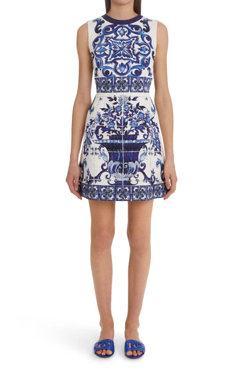 Dolce&Gabbana Majolica Brocade Dress, Main, color,