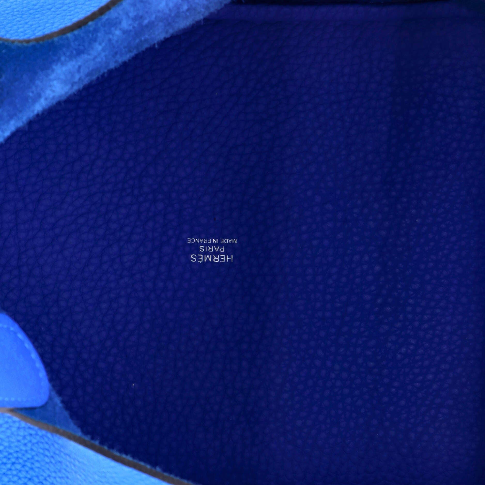 Pre-Owned Hermes Picotin Lock Bag Clemence MM, Alternate, color, Bleu Hydra