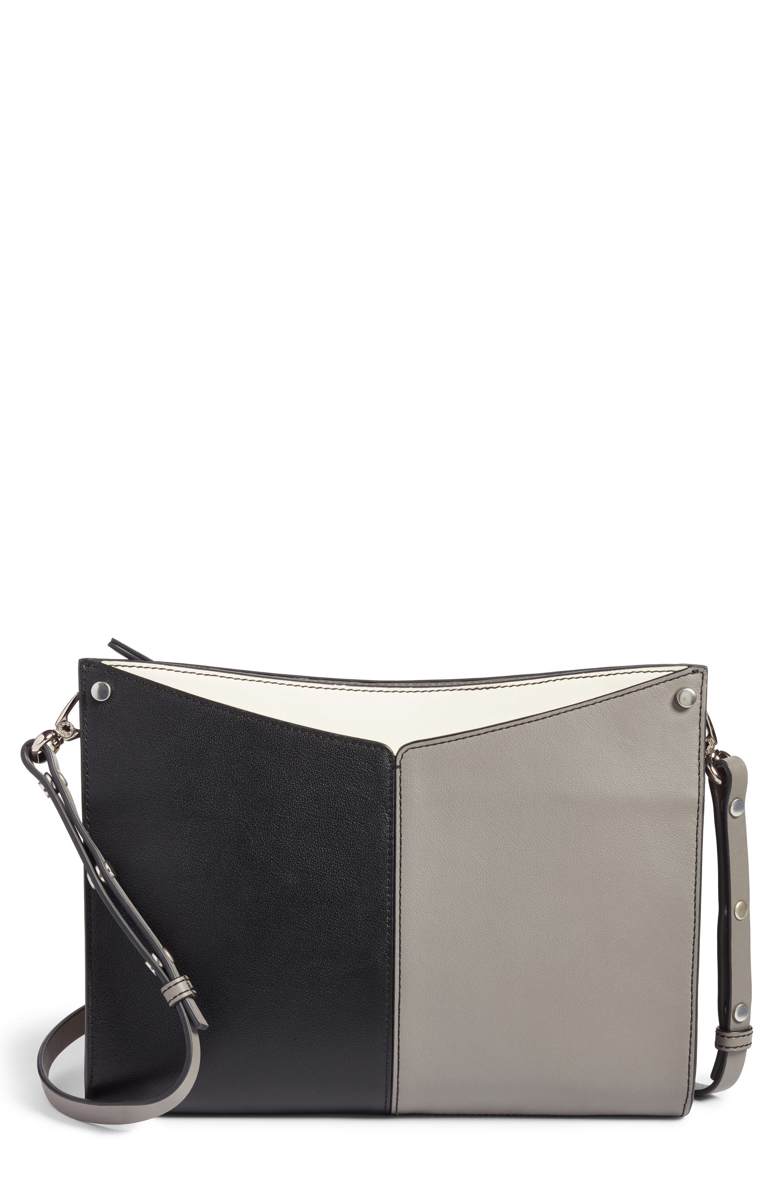 Treasure & Bond Harrison Leather Shoulder Bag, Main, color, 