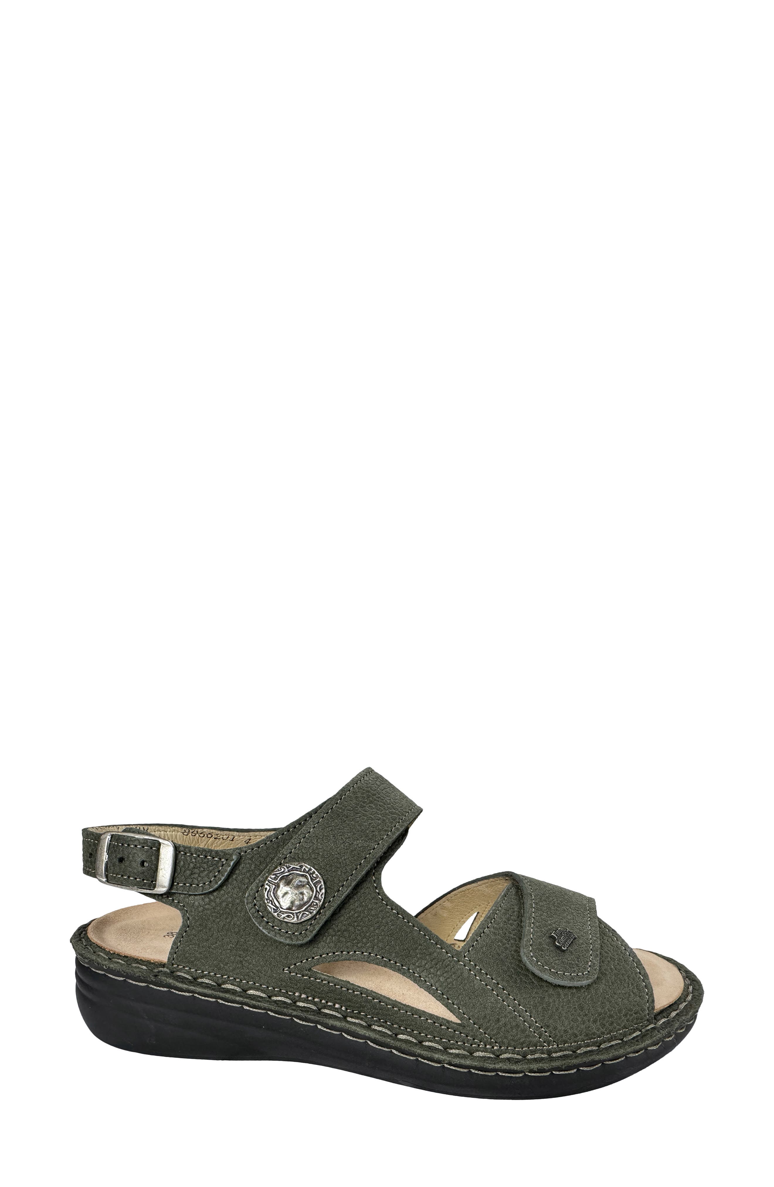 Barbuda Sandal, Alternate, color, OLIVE NUBUK