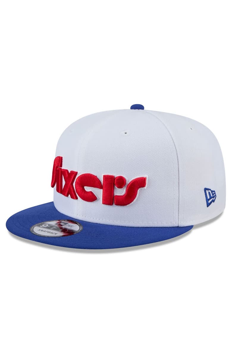 New Era Youth New Era White Philadelphia 76ers 2024/25 City Edition 9FIFTY Snapback Hat, Alternate, color,