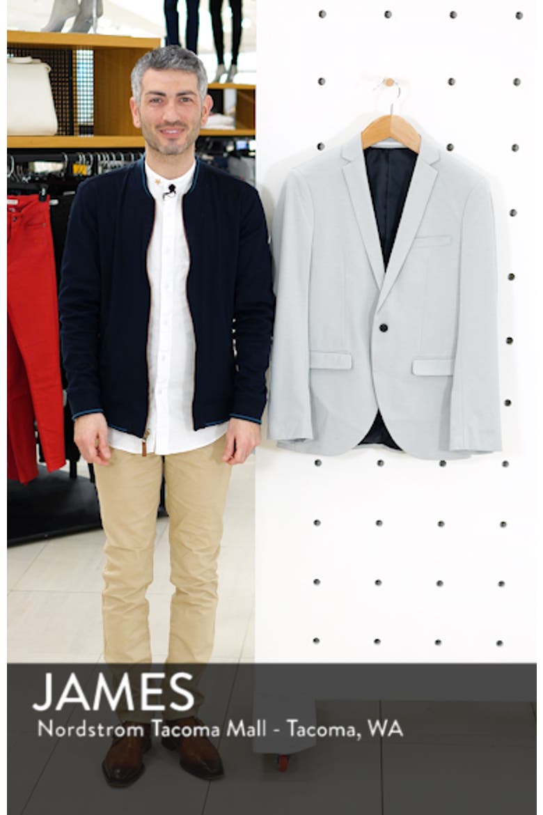Skinny Fit Jersey Blazer video