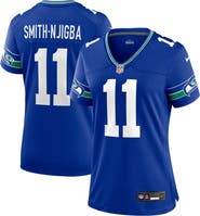 Nike Women's Nike Jaxon Smith-Njigba Royal Seattle Seahawks Throwback Player Game Jersey