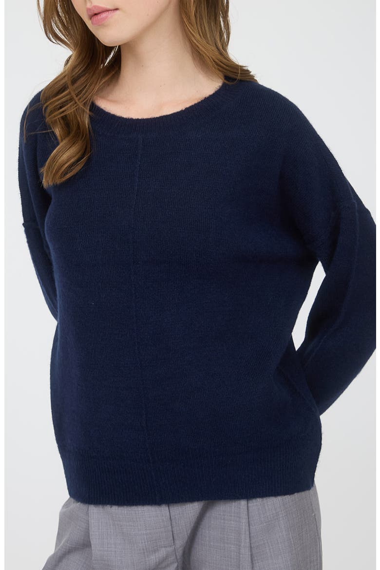 Crewneck Sweater, Alternate, color, NAVY