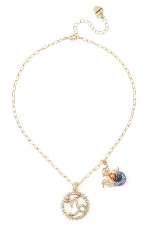 Gemini Charm Pendant Necklace