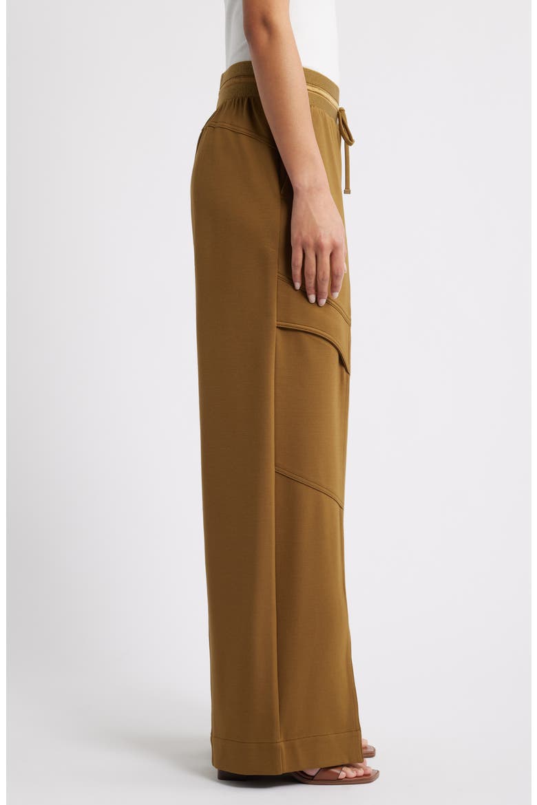 Glider Skyrise Wide Leg Drawstring Pants, Alternate, color, GOLDEN OLIVE